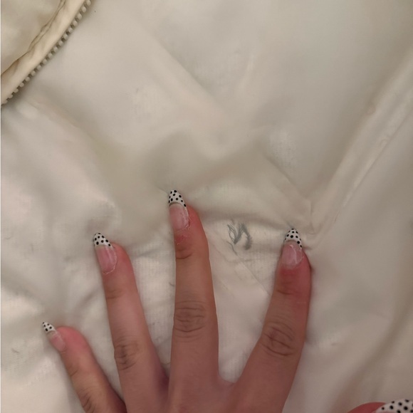 Lane Bryant Cream Puffer Jacket with Faux Fur Hood - Picture 4 of 6